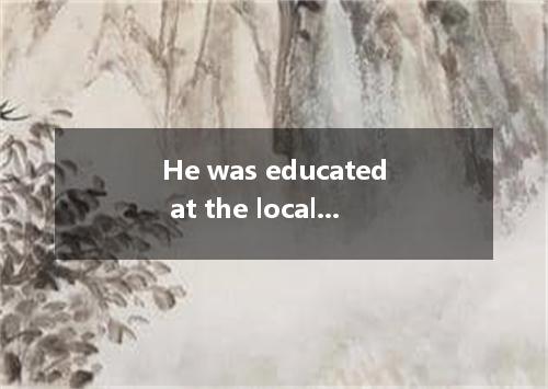 He was educated at the local high school, he went on to Beijing University. A.af