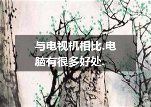 与电视机相比.电脑有很多好处.