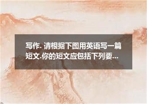 写作. 请根据下图用英语写一篇短文.你的短文应包括下列要点:1.简要描写图画内容,2.这一现象产生的原因,发表你对解决问题的看法. |