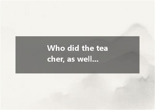 Who did the teacher, as well as the monitor, an article for the wall newspaper?A