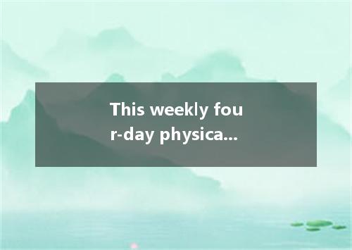 This weekly four-day physical activity schedule will get your kids excited about