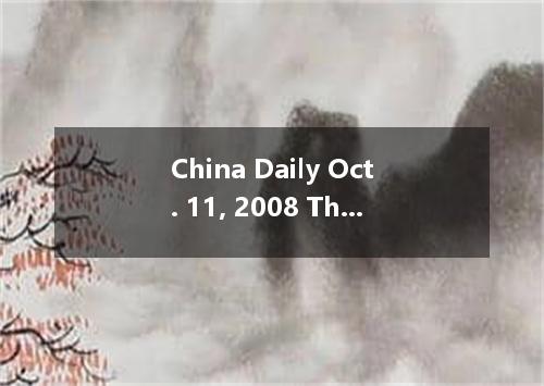 China Daily Oct. 11, 2008 The Ministry of Health has called for more awareness f
