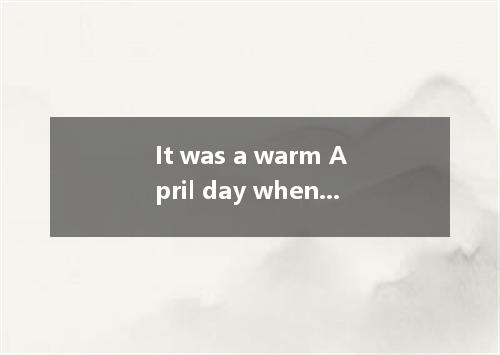 It was a warm April day when a big fat envelope came in the mail from the only c