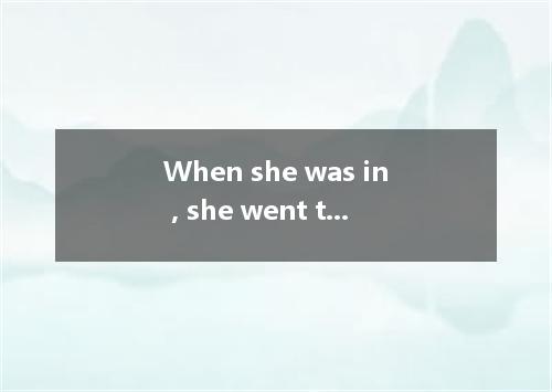 When she was in , she went to the USA to study English . [ ] A．the fiftyB．her fi