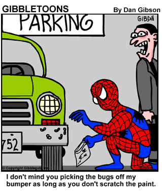 幽默漫画:Spiderman's Hobby 蜘蛛侠的爱好