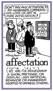 affectation是什么意思