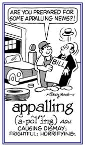 appalling是什么意思