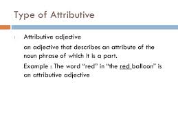 attributive是什么意思