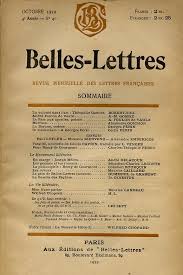 belles-lettres是什么意思