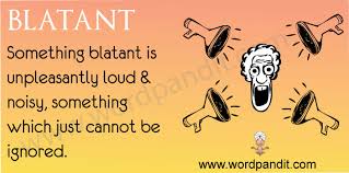 blatant是什么意思