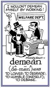 demean是什么意思