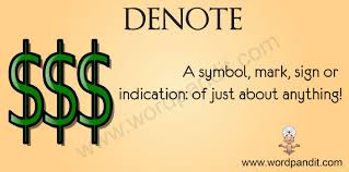 denote是什么意思