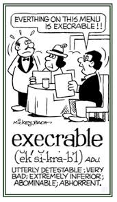 execrable是什么意思