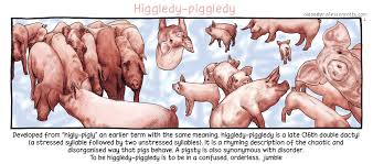 higgledy-piggledy是什么意思