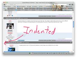 indented是什么意思