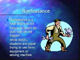 nonfeasance是什么意思