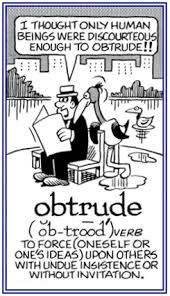 obtrude是什么意思