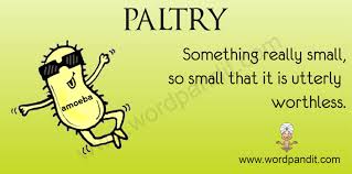 paltry是什么意思