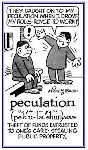 peculation是什么意思