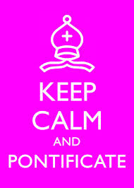 pontificate是什么意思