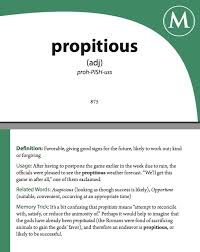 propitious是什么意思