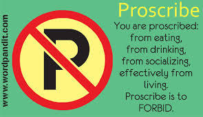 proscribe是什么意思