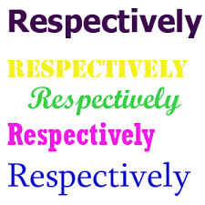 respectively是什么意思
