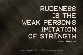 rudeness是什么意思