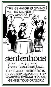sententious是什么意思