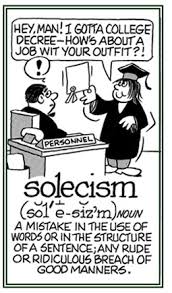 solecism是什么意思