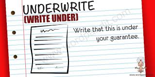 underwrite是什么意思