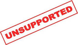 unsupported是什么意思